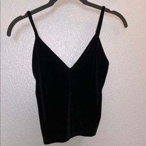 Velvet crop tank